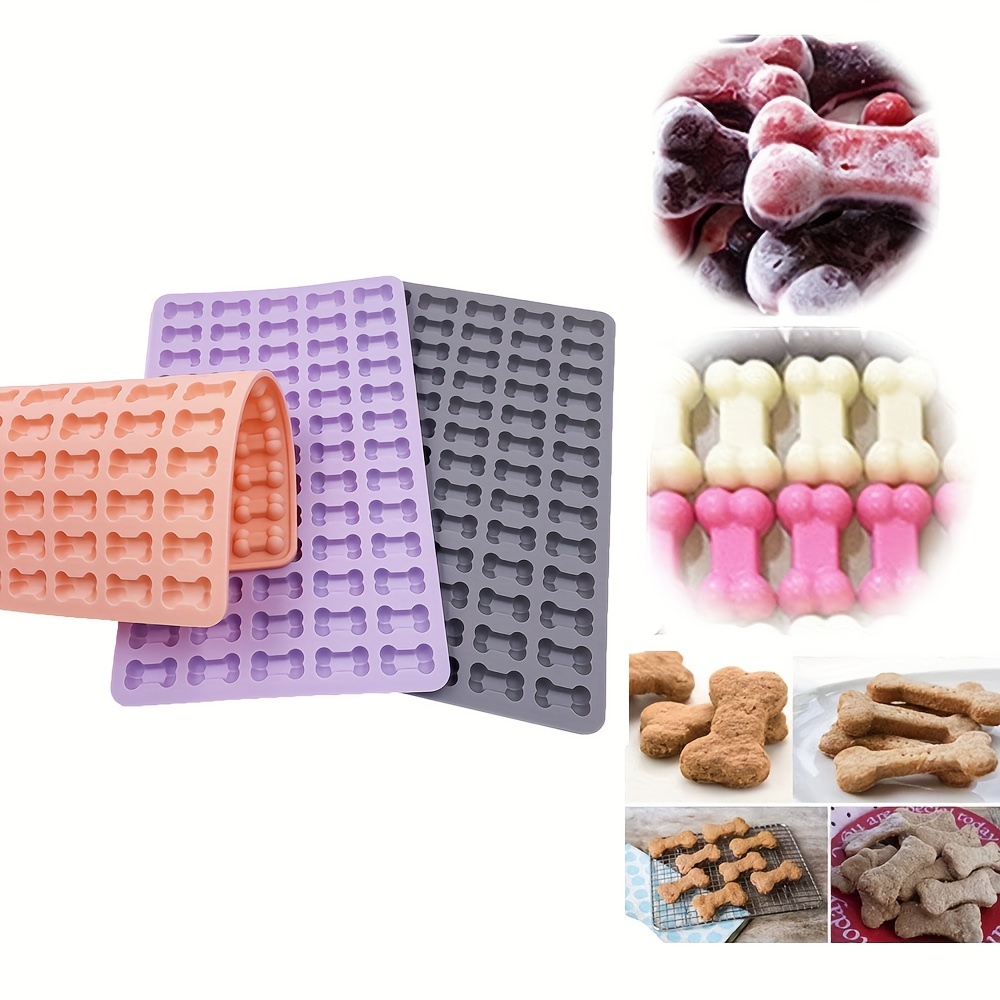 Chocolate Snack - ソフトシリコンミニビスケットモールド,ピンク,グレー,パープル,チョコレートキャンディー,家族と家庭でのパーティー,楽しいペットスナック,1個