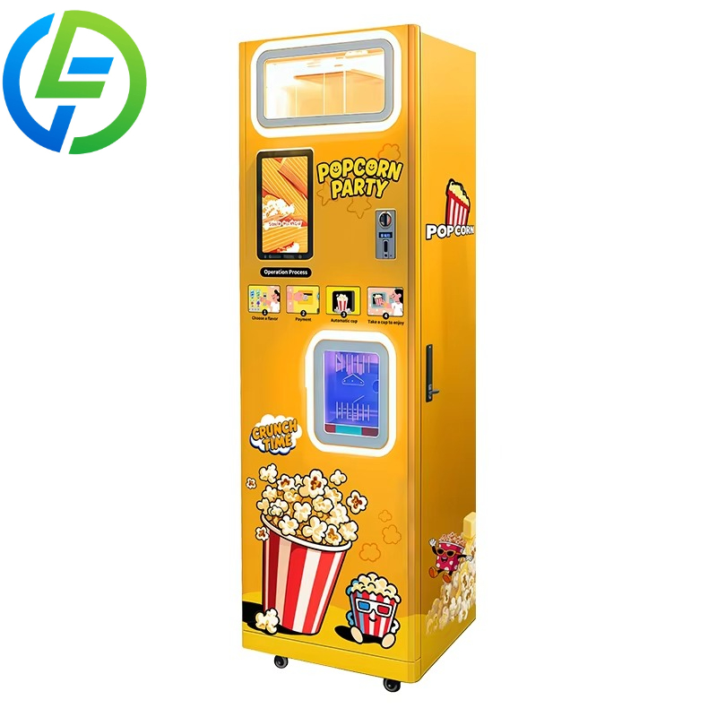 Popcorn - カスタマイズ可能な熱風式全自動コイン式ポップコーン製造機、フレーバー付きポップコーン自動販売機