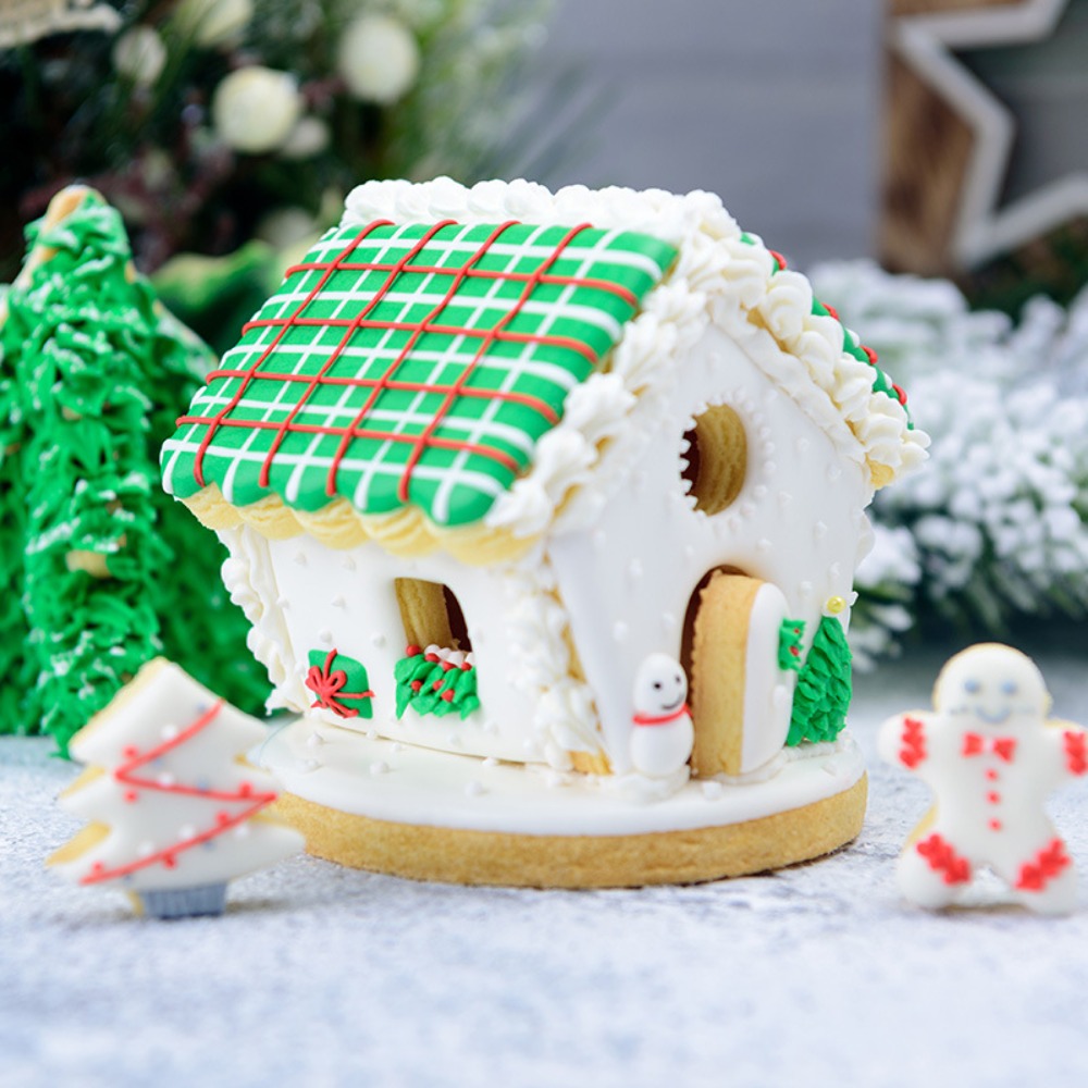6個入りミニクリスマスジンジャーブレッドハウス型抜きセット  - Cookies Pack のレビューと価格