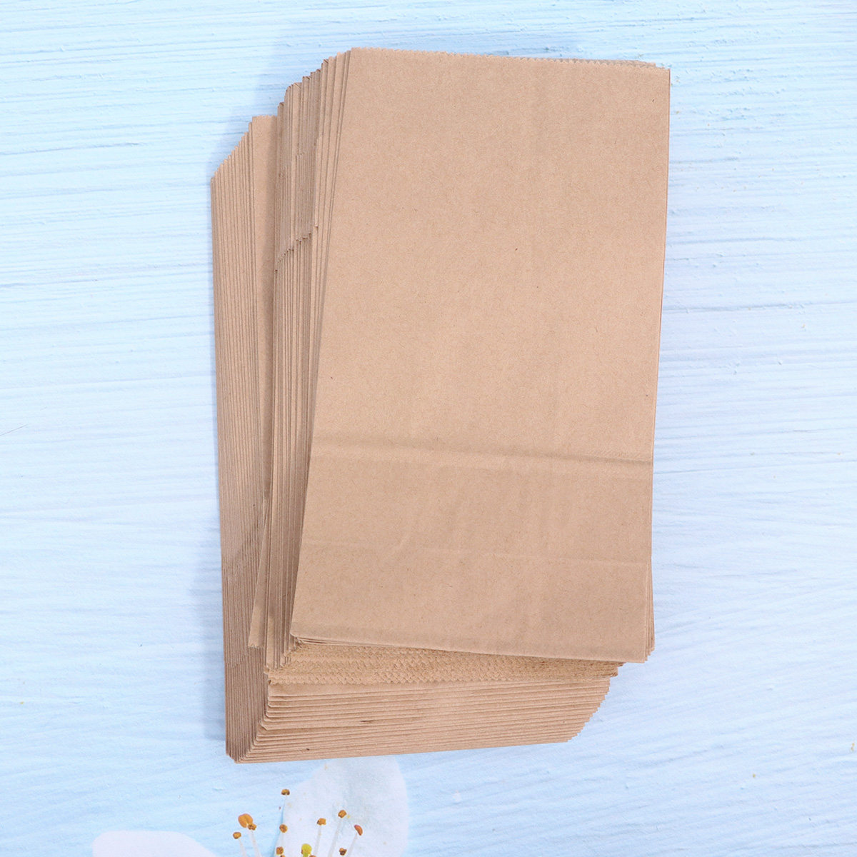 100枚入り、持ち帰り用包装袋。クラフト紙製の食品用袋。底が - Cookies Pack のレビューと価格
