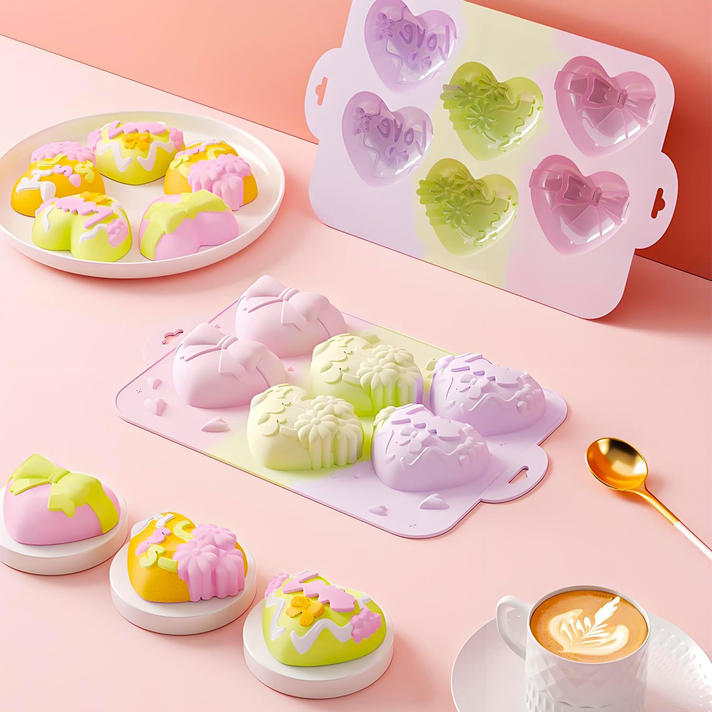 ハート型シリコンモールド チョコレート バレンタインデー ベ - Gummy Candy のレビューと価格