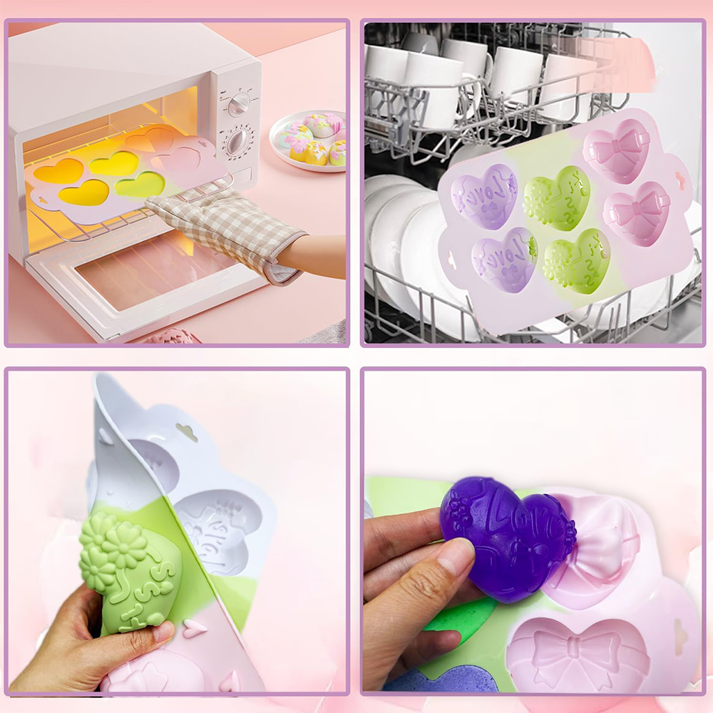 ハート型シリコンモールド チョコレート バレンタインデー ベ - Gummy Candy のレビューと価格