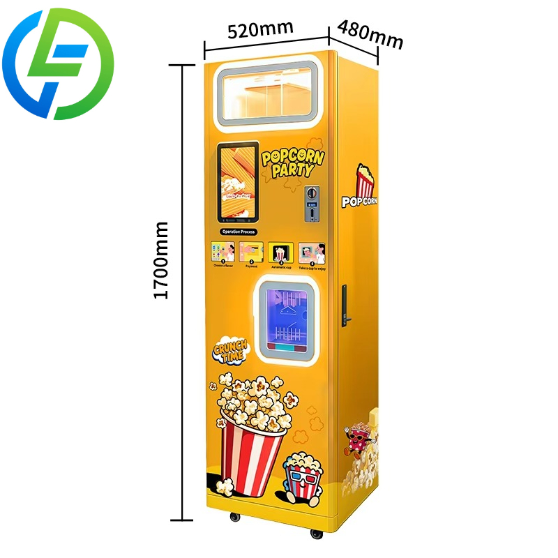 カスタマイズ可能な熱風式全自動コイン式ポップコーン製造機、フ - Popcorn のレビューと価格