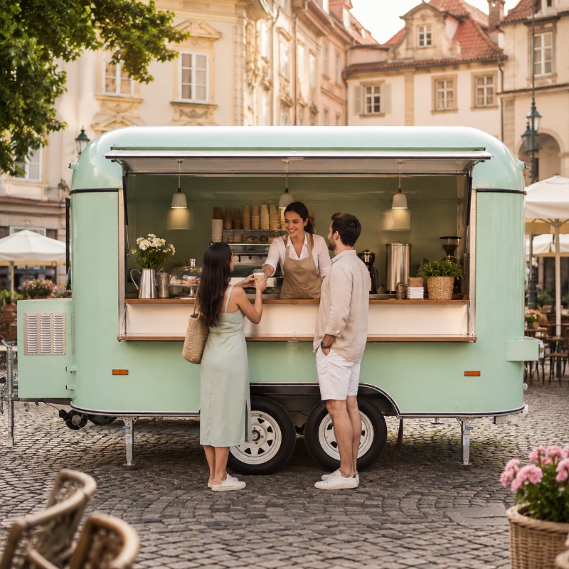 フードトラック トレーラー ストリートケータリング カスタム - Food Snacks Catering のレビューと価格