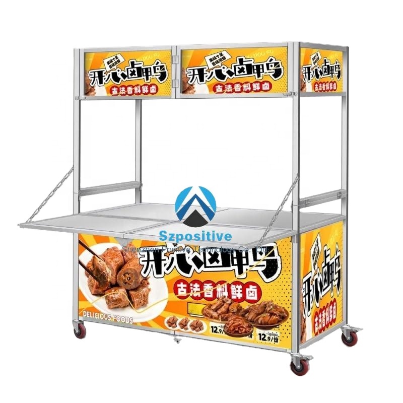 カスタムステンレス製ケータリング機器移動式フードカート販売ト - Food Snacks Catering のレビューと価格