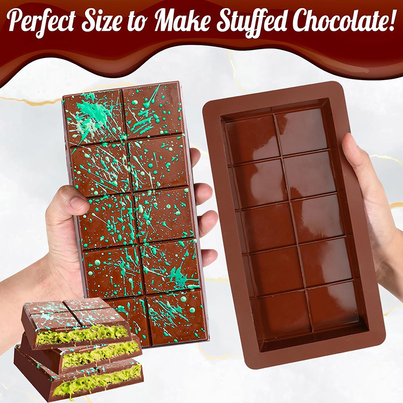 チョコレートバー型 シリコーンバー 割れるワックスメルト型  - Chocolate Snack のレビューと価格