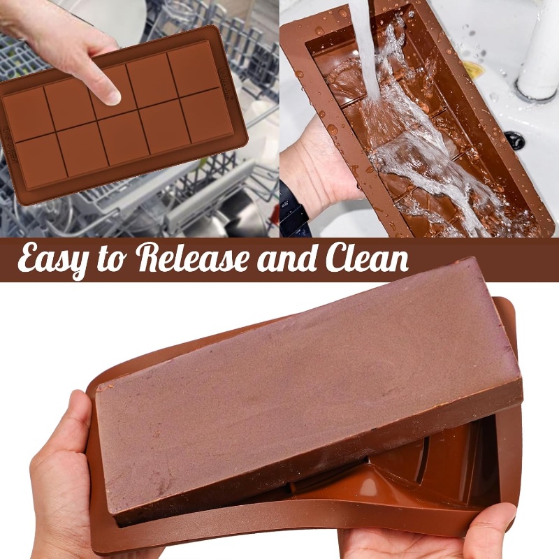 チョコレートバー型 シリコーンバー 割れるワックスメルト型  - Chocolate Snack のレビューと価格