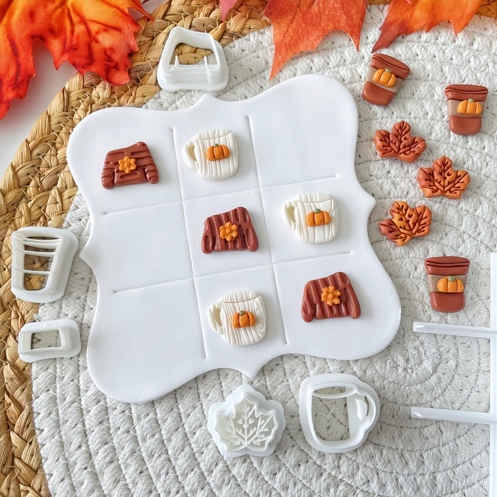 7個入り秋の三目並べクッキーカッターセット、セーター柄カップ - Cookies Pack のレビューと価格